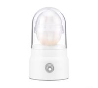 Miscelatore manuale omogeneizzatore per uova, sbattitore rapido per uova sode dorate, gadget igienico da cucina con ABS e silicone, strumento portatile per cucinare a casa (bianco)