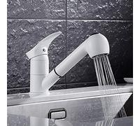 Miscelatore Miscelatore Lavello Cucina Miscelatori Estraibili Doccetta in Ottone Bocca Girevole Monocomando Rubinetto Lavabo Bagno Spruzzatore Monocomando Estraibile Miscelatore Acqua Calda E Fredda