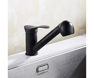 Miscelatore Miscelatore Lavello Cucina Miscelatori Estraibili Doccetta in Ottone Bocca Girevole Monocomando Rubinetto Lavabo Bagno Spruzzatore Monocomando Estraibile Miscelatore Acqua Calda E Fredda