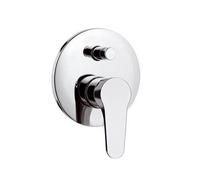 MISCELATORE MONOC. INCASSO CON DEVIATORE LINEA SURF Cromo