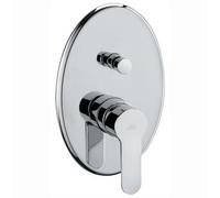 Miscelatore monoc. incasso doccia con deviatore linea blu cromo