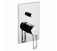 MISCELATORE MONOCOMANDO INCASSO DOCCIA CON DEVIATORE LINEA RINGO Cromo