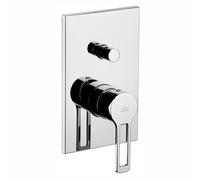MISCELATORE MONOCOMANDO INCASSO DOCCIA CON DEVIATORE LINEA RINGO Cromo