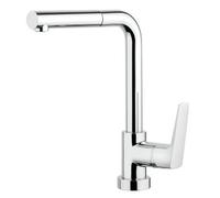 Miscelatore monoc. lavello con doccia estraibile spartaco cromo