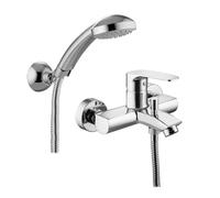Miscelatore vasca doccia Paffoni Lime con doccetta flessibile e aeratore LM023CR