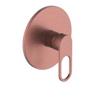 Miscelatore monocomando ad incasso doccia a parete 1 via cromo lucido con sistema install box serie One Hole - CONFEZIONE: 1 pz., Colore: Oro Rosa