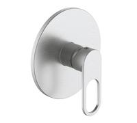 Miscelatore monocomando ad incasso doccia a parete 1 via cromo lucido con sistema install box serie One Hole - CONFEZIONE: 1 pz., Colore: Nickel Spazzolato