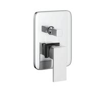 Miscelatore monocomando ad incasso doccia a parete 2 vie con deviatore Push/Pull install box serie Town - CONFEZIONE: 1 pz., Colore: Cromato