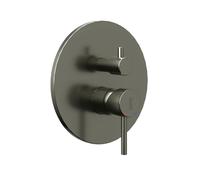 Miscelatore monocomando ad incasso doccia a parete 3 vie con deviatore a vitone sistema install box serie Jazz Decor - CONFEZIONE: 1 pz., Colore: Canna di fucile