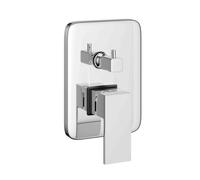 Miscelatore monocomando ad incasso doccia a parete 3 vie con deviatore a vitone sistema install box serie TOWN - CONFEZIONE: 1 pz., Colore: Cromato