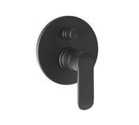 Miscelatore monocomando ad incasso doccia con deviatore 2 vie con sistema install box serie Age - CONFEZIONE: 1 pz., Colore: Nero Opaco