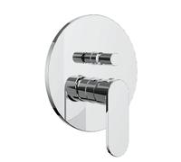 Miscelatore monocomando ad incasso doccia con deviatore 2 vie cromo lucido con sistema install box serie ONE - CONFEZIONE: 1 pz., Colore: Cromato