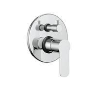 Miscelatore monocomando ad incasso doccia con deviatore 3 vie con sistema install box serie Pop - CONFEZIONE: 1 pz., Colore: Cromo Lucido