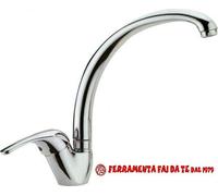 MISCELATORE MONOCOMANDO ALTO PER LAVELLO CUCINA CROMATO H1420CR CROLLA