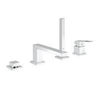 Grohe Eurocube combiné de bain 4 trous à une main, saillie 220mm, avec ensemble de douche, montage sur bord de baignoire, 19897001, 19897001, Colorazione: cromo