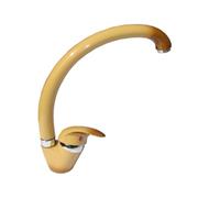 Miscelatore monocomando canna alta/Rubinetto per lavello colore Terra di Francia