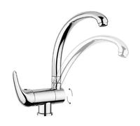 Miscelatore monocomando cromato lavello canna reclinabile nettuno2 3/8" PAFFONI