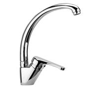 Miscelatore monocomando cromato per lavello con canna alta pegaso 3/8" PAFFONI