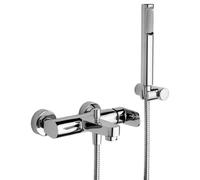 Miscelatore monocomando cromato per vasca esterno con doccia Candy PAFFONI