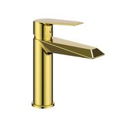 Miscelatore monocomando Diamond per lavabo in ottone installazione rapida quickinstall - CONFEZIONE: 1 pz., Colore: Oro Lucido