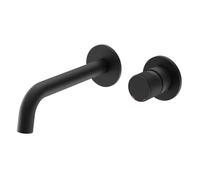 Miscelatore monocomando due fori a incasso a parete per lavabo Jazz Plus con sistema install box - CONFEZIONE: 1 pz., Colore: Nero Opaco