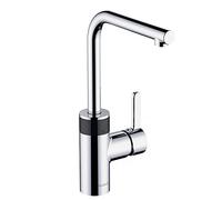 Miscelatore monocomando elettronico KLUDI E-GO, chiusura automatica, nero opaco