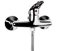 Miscelatore Monocomando Esterno Doccia Serie Delfino Ottone Colore Cromato Bagno
