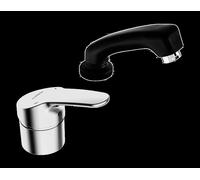 Hansa Miscelatore monocomando Hansamix, miscelatore per parrucchieri, doccia estraibile, con dispositivo di sicurezza, 01262183