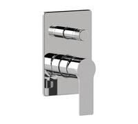 MISCELATORE MONOCOMANDO INCASSO C/DEVIATORE VITONE CERAMICO LINEA TREND Cromo