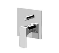 MISCELATORE MONOCOMANDO INCASSO CON DEVIATORE LINEA REBEL Cromo