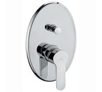 MISCELATORE MONOCOMANDO INCASSO DOCCIA CON DEVIATORE LINEA BLU Cromo