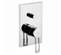 MISCELATORE MONOCOMANDO INCASSO DOCCIA CON DEVIATORE LINEA RINGO Cromo