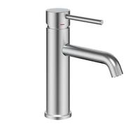Miscelatore Monocomando Jazz per Lavabo Installazione Rapida Acqua Calda Fredda - CONFEZIONE: 1 pz., Finitura-: Nickel Spazzolato