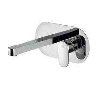 Miscelatore monocomando lavabo incasso 2 fori con bocca a muro Candy PAFFONI