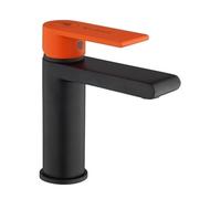 MISCELATORE MONOCOMANDO LAVABO LINEA LAGUNA Nero Opa Leva Nera+Leva Aranci