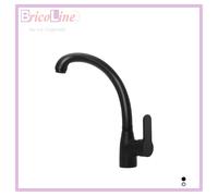 MISCELATORE MONOCOMANDO LAVELLO BOCCA ALTA SERIE PACO Nero opaco