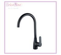 Miscelatore Monocomando Lavello Canna Alta Serie Paco - Nero Opaco