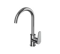 MISCELATORE MONOCOMANDO LAVELLO CANNA TONDA SERIE SMERALDO Cromo Nymo Design