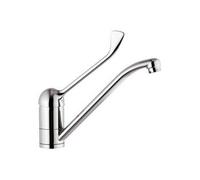 MISCELATORE MONOCOMANDO LAVELLO CON LEVA CLINICA LINEA EPIC Cromo