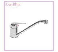 MISCELATORE MONOCOMANDO LAVELLO CUCINA CANNA BASSA SERIE INES CROMO HYDRALL