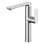 Miscelatore monocomando lavello cucina con canna orientabile Tunisi installazione rapida ottone cromato - CONFEZIONE: 1 pz., Finitura: Cromo Lucido