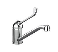MISCELATORE MONOCOMANDO LAVELLO LEVA CLINICA FRONTALE LINEA TEN Cromo