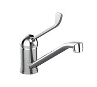 MISCELATORE MONOCOMANDO LAVELLO LEVA CLINICA FRONTALE LINEA TEN Cromo