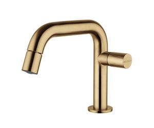 Miscelatore monocomando per bidet colore ottone spazzolato Mamoli Tuttodunpezzo