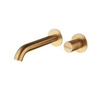 Miscelatore monocomando per lavabo a parete colore ottone spazzolato Mamoli Tutt