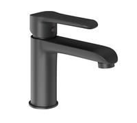 Miscelatore monocomando per lavabo in ottone con cartuccia da mm 25 piletta da 1.1/4 serie Age - CONFEZIONE: 1 pz., Colore: Nero Opaco