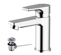 Miscelatore Monocomando per Lavabo Teorema Bing con Piletta Cromato 9B30111-001