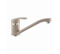 Miscelatore Monocomando per Lavello Cucina con Canna Girevole - Rubinetto con Aeratore Anticalcare e Risparmio Idrico, Finitura Effetto Granito Sabbia - Design Moderno ed Ergonomico