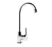 Miscelatore monocomando per lavello cucina con canna orientabile serie Kitch - CONFEZIONE: 1 pz., Finitura: Cromato