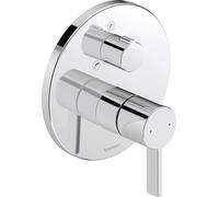 Duravit D-Neo miscelatore monocomando per vasca da incasso, 2 utenze, con deviatore, DE5210012010 - DE5210012010